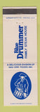 Matchbook Cover - Blue Drummer Steak House