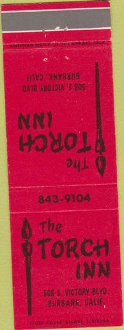 Matchbook Cover - The Torch Inn Burbank CA