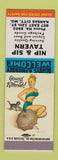 Matchbook Cover - Nip and Sip Tavern Kansas City MO pinup WEAR
