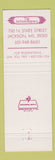Matchbook Cover - Trace's Bobby G's Jackson Regency Hotel MS girlie