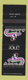 Matchbook Cover - La Senorita Mexican Restaurants girlie Lansing Saginaw MI WEAR