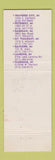 Matchbook Cover - La Senorita Mexican Restaurants girlie Lansing Saginaw MI WEAR