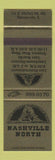 Matchbook Cover - Nashville North Bensenville IL Country Western Wear restaurant