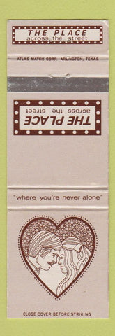 Matchbook Cover - The Place Across The Street Dallas Houston TX Memphis WEAR