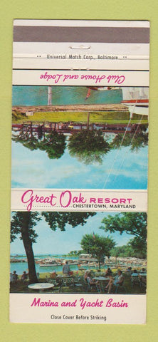 Matchbook Cover - Great Oak Resort Chestertown MD 30 Strike