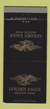 Matchbook Cover - Golden Eagle Motor Inns Richmond VA Columbia SC 30 Strike