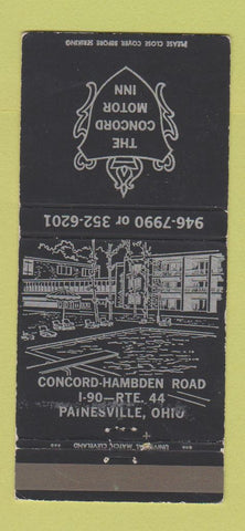 Matchbook Cover - Concord Motor Inn Painesville OH WEAR 30 Strike