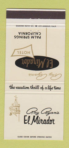 Matchbook Cover - Ray Ryan's El Mirador Hotel Palm Springs CA 30 Strike