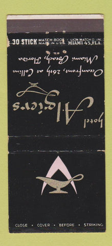 Matchbook Cover - Hotel Algiers Miami Beach FL WEAR 30 Stick