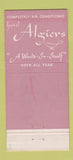 Matchbook Cover - Hotel Algiers Miami Beach FL WEAR 30 Stick