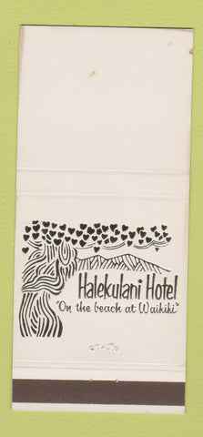 Matchbook Cover - Halekulani Hotel Waikiki Hawaii WEAR 30 Strike