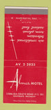 Matchbook Cover - Almar Motel Southgate MI 30 Strike