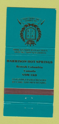 Matchbook Cover - Harrison Hot Springs BC hotel 30 Strike