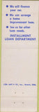 Matchbook Cover - Colorado State Bank Denver CO