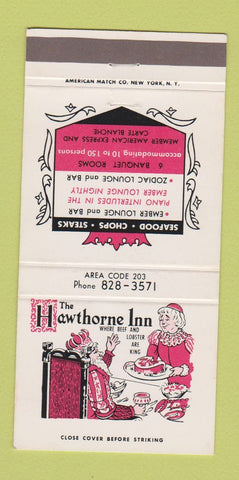 Matchbook Cover - Hawthorne Inn Berlin CT 30 Strike