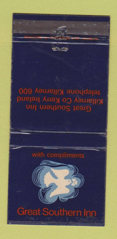Matchbook Cover - Great Southern Inn Killarney Kerry Ireland WEAR 30 Strike