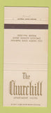 Matchbook Cover - Churchill Apartment Hotel Chicago IL 30 Strike