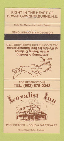 Matchbook Cover - Loyalist Inn Shelburne NS 30 Strike