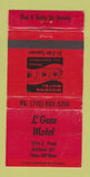 Matchbook Cover - L'Gene Motel Ashland WI WORN 30 Strike