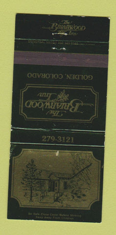 Matchbook Cover - Briarwood Inn Golden Colorado WORN 30 Strike