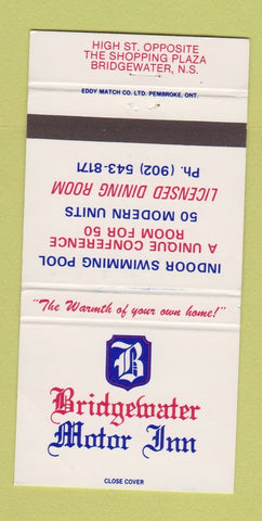 Matchbook Cover - Bridgewater Motor Inn NS WEAR 30 Strike