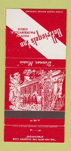 Matchbook Cover - Hellriegel's Inn Painesville OH 30 Strike