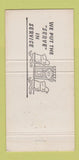 Matchbook Cover - Indian Creek Motel Douglas City AZ WEAR 30 Strike