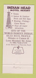 Matchbook Cover - Indian Head Motel Resort Lincoln NH 30 Strike