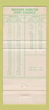 Matchbook Cover - Inverurie Hotel Paget Bermuda 30 Strike