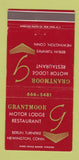 Matchbook Cover - Grantmoor Motor Lodge Restaurant Newington CT 30 Strike