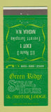 Matchbook Cover - Green Ridge Steak House Motor Lodge Nashua NH 30 Strike