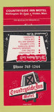 Matchbook Cover - Countryside Inn Motel Virden MB 30 Strike