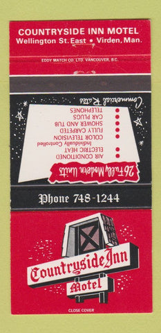 Matchbook Cover - Countryside Inn Motel Virden MB 30 Strike