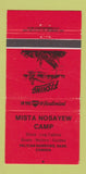 Matchbook Cover - Mista Nosayew Camp Pelican Narrows SK 30 Strike