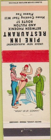 Matchbook Cover - Pine Inn Restaurant Phoenix AZ Hillbilly