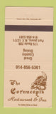Matchbook Cover - The Cornucopia Restaurant Inn Port Jervis NY 30 Strike