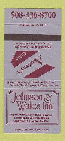 Matchbook Cover - Johnson & Wales Inn Audrey's Grill Seekonk MA 30 Strike