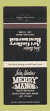 Matchbook Cover - John Martin's Merry Manor South Portland ME 30 Strike