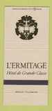 Matchbook Cover - L'Ermitage Hotel Beverly Hills CA 30 Strike