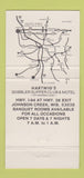 Matchbook Cover - Gobbler Motel Hartwig's Johnson Creek WI 30 Strike
