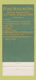 Matchbook Cover - Four Seasons Inn Fort Smith AR 30 Strike