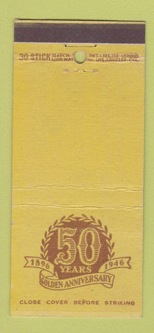 Matchbook Cover - California Cornice Steel Los Angeles CA 1946 30 Stick