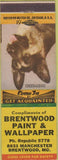 Matchbook Cover - Brentwood Paint Wallpaper MO dog