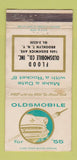 Matchbook Cover - 1955 Oldsmobile Flood Brooklyn NY WORN 30 Strike