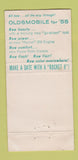 Matchbook Cover - 1955 Oldsmobile Flood Brooklyn NY WORN 30 Strike