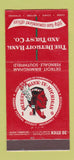 Matchbook Cover - Detroit Bank and Trust MI 30 Stick