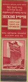 Matchbook Cover - Hotel Dixie New York NY