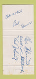 Matchbook Cover - 60 East Club New York City 30 Strike
