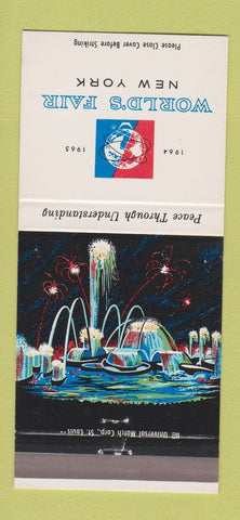 Matchbook Cover - 1964 New York World's Fair Pool of Industry 30 Strike