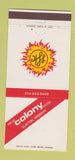 Matchbook Cover - Helio Colony Hotel Clayton MO 30 Strike